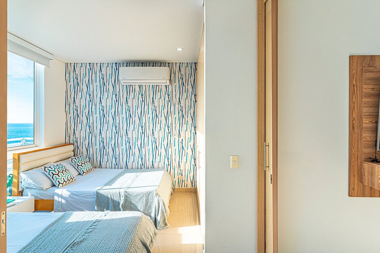 Exclusive 2 BR Nice Ocean view, Pool & Beach Club