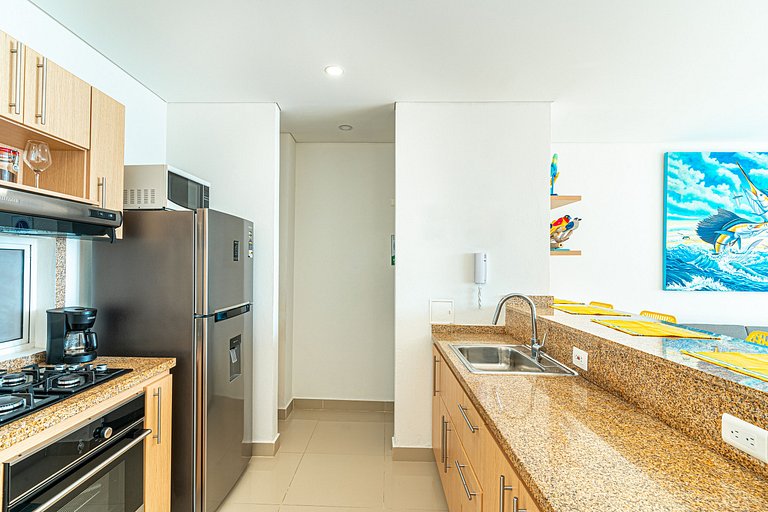 Exclusive 2 BR Nice Ocean view, Pool & Beach Club