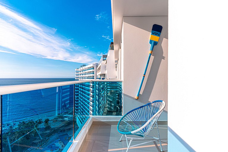 Exclusive 2 BR Nice Ocean view, Pool & Beach Club