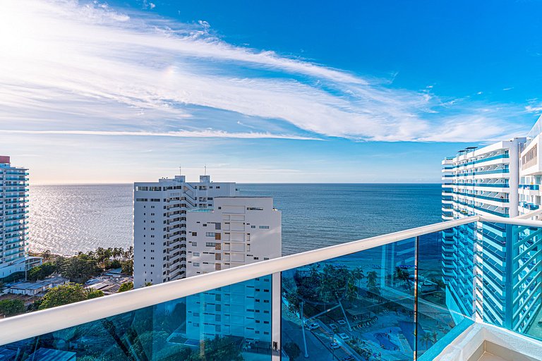 Exclusive 2 BR Nice Ocean view, Pool & Beach Club