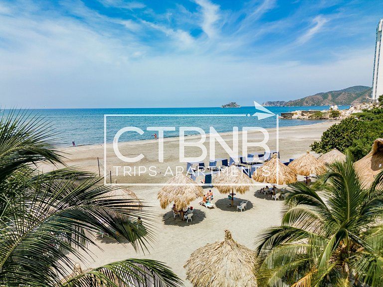 Luxurious Apt Santa Marta Beach Club Pool & Cowork