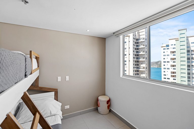 Rodadero Bay Top Sea View WIFI- Pool GreatLocation