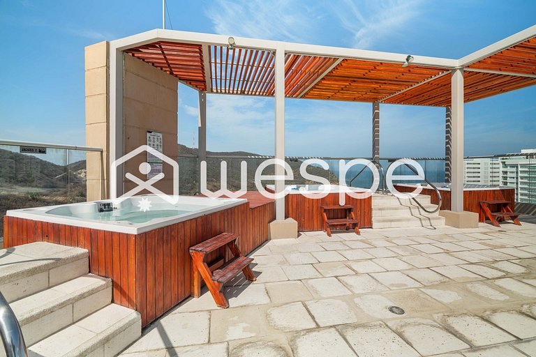 Luxury Suite Salguero Pool-Jacuzzi-Gym & Coworking