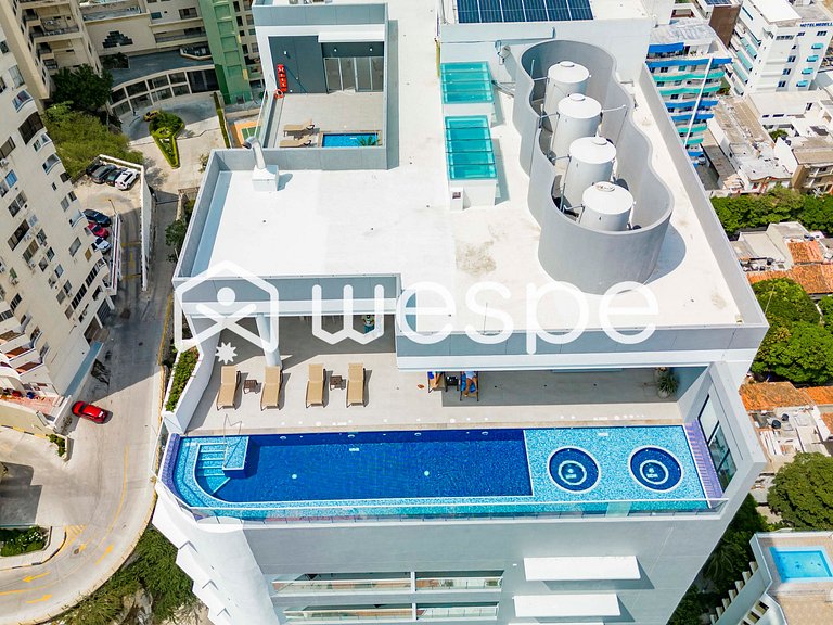 Bay View Rodadero 2 BDR Best Location Modern Condo