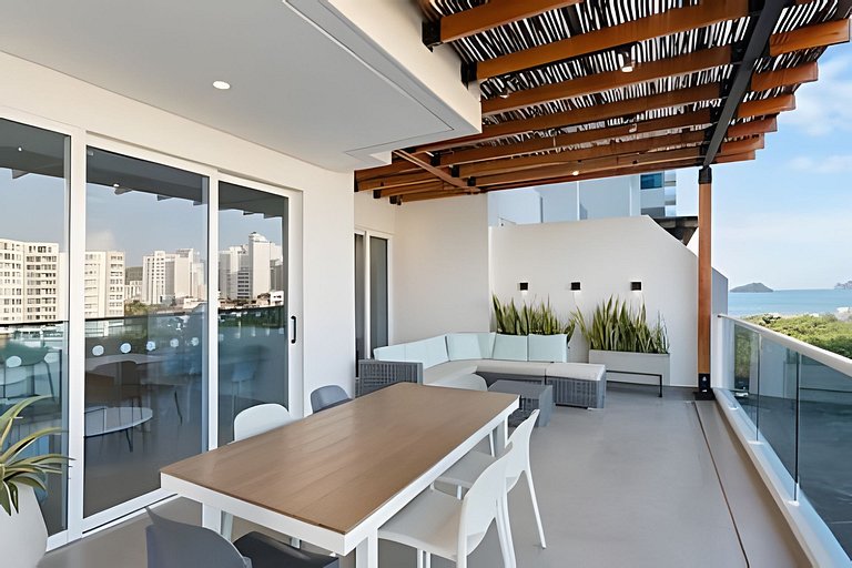 Beach Club Condo Huge Terrace Santa Marta WESPE