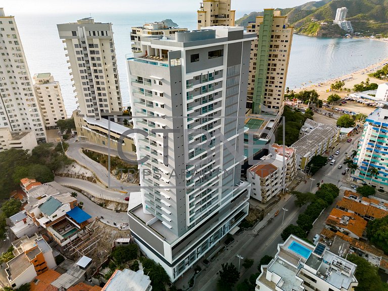 Bay View Rodadero 2 BDR Best Location Modern Condo