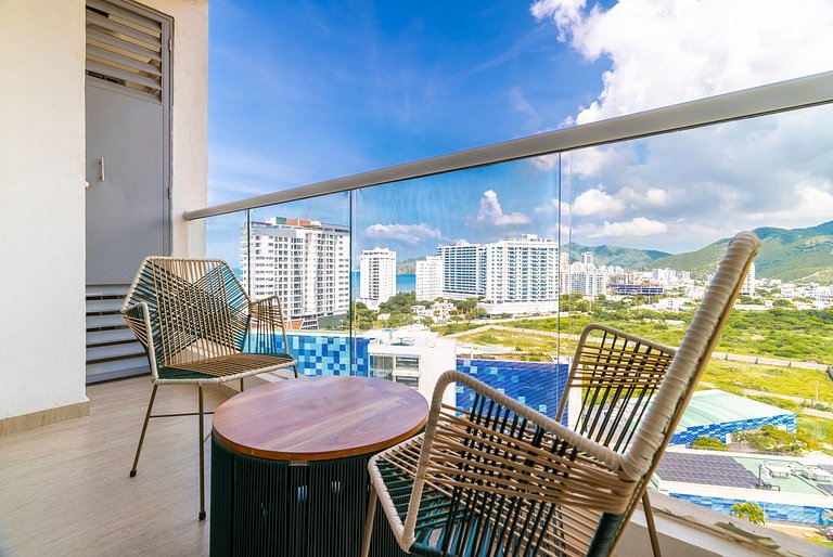 New Condo Sea View Near To Beach, W Pool & Jacuzzi